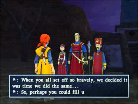 82 Dragon Quest 8 Cut-scene - Following Dhoulmagus into Dark Ruins