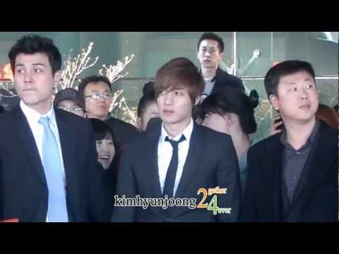 120325 KimHyunJoong fancam-Arrival from Shanghai@Incheon Int'l airport