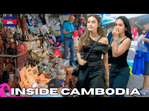 Inside CAMBODIA Market: Central Market Tour, Street Food, Fresh Products & Local Life in Phnom Penh