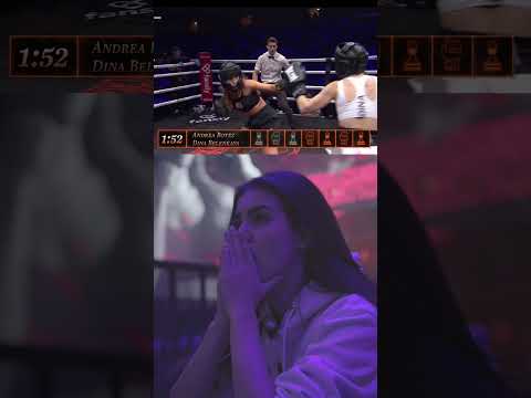 Alex's ringside reaction to Andrea's fight...