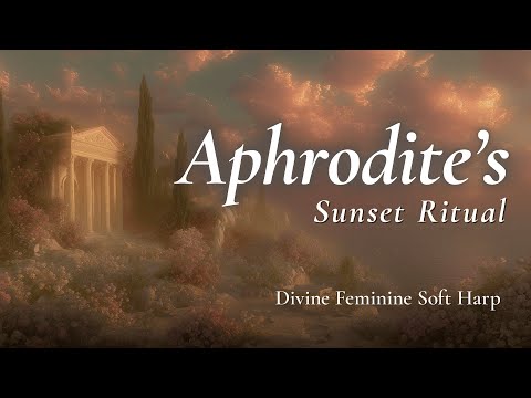Aphrodite Sunset Ritual — Divine Feminine Awakening | Soft Harp Music