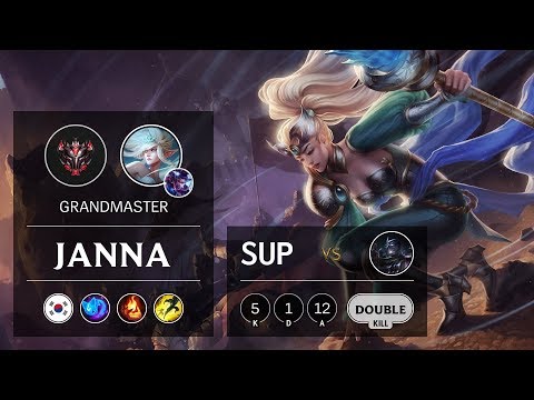 Janna Support vs Shen - KR Grandmaster Patch 9.7