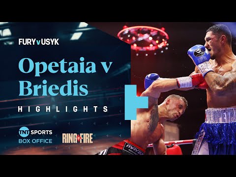 12 ROUNDS OF WAR! 🔥 | Jai Opetaia vs Mairis Briedis Fight Highlights | #FuryUsyk 🇸🇦 #RingOfFire