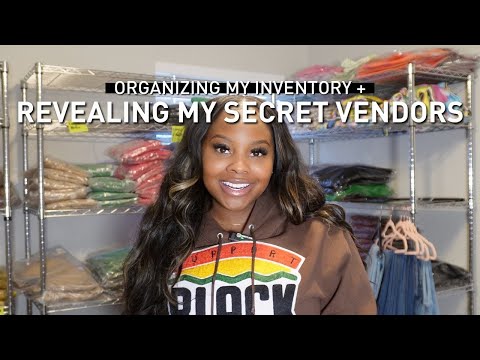 My SECRET Clothing Vendors, HUGE GIVEAWAY, & Organizing Inventory | Vlogmas Day 3 | Troyia Monay