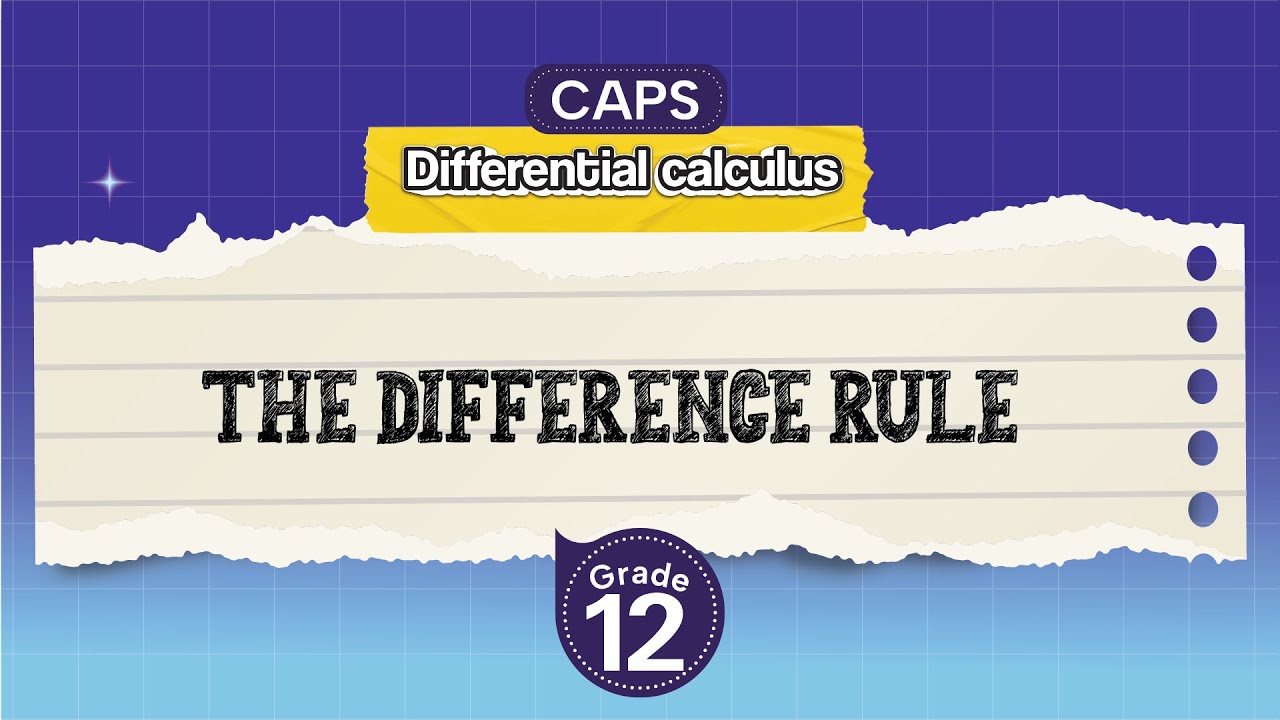 [GRADE 12] The difference rule