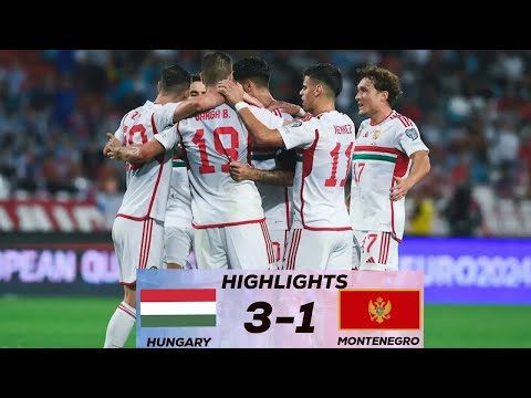 Hungary vs Montenegro 3-1 Highlights & Goals 2023#highlights  #hungary  #montenegro #euroqualifiers
