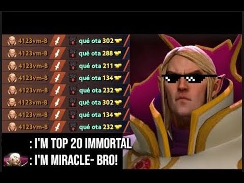 Miracle- [Invoker] When Pro Perfect Timing 100%