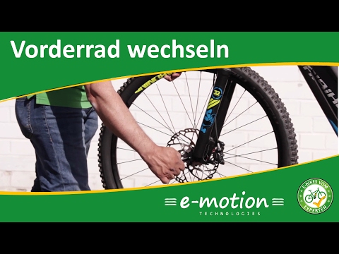 Changing the front wheel on an e-bike / pedelec - How does it work?