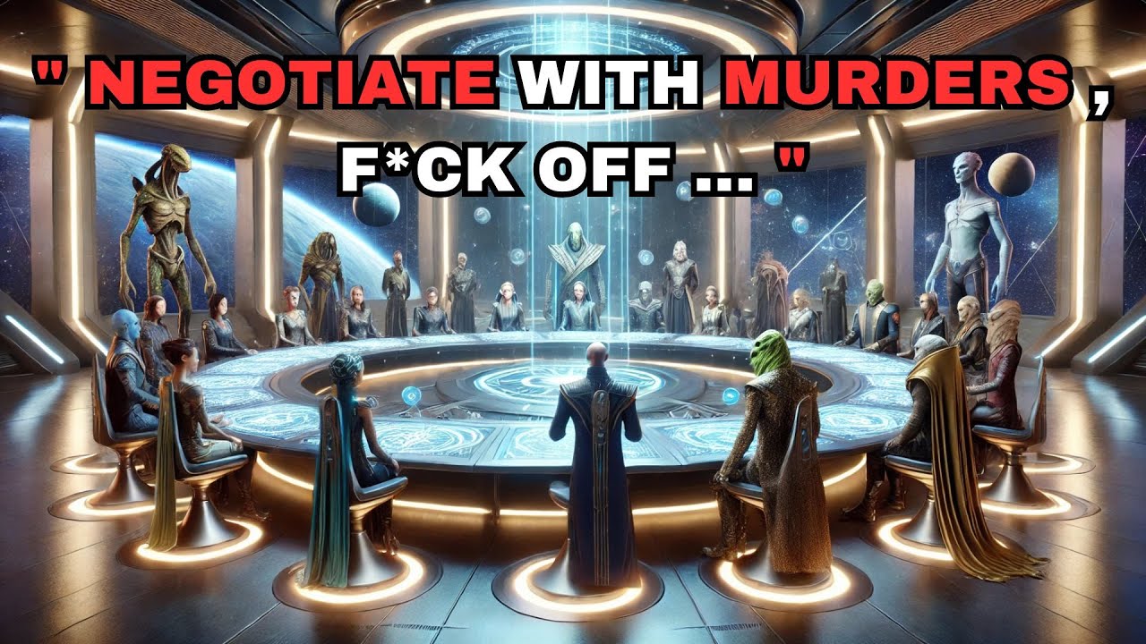 PANIC Erupts in Galactic Council As Humans REFUSE To Negotiate   HFY   Sci Fi Stories