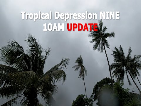 Weather Update Tropical Depression NINE 26th August 2021