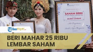 Viral Pria Beri Mahar Saham, Pasangan Tak Tahu Nilainya hingga Sempat Dikira Piagam Biasa