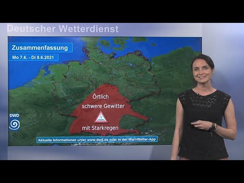 07.06.2021 Unwetterwarnung - Deutscher Wetterdienst (DWD)
