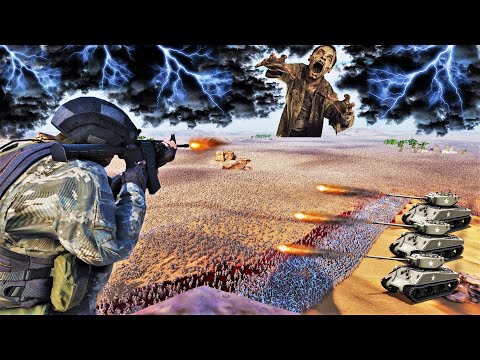 7,000,000 Zombies Attacking SPECIAL FORCES occupying the Hills - UEBS 2 BATTLE SIMULATOR 2