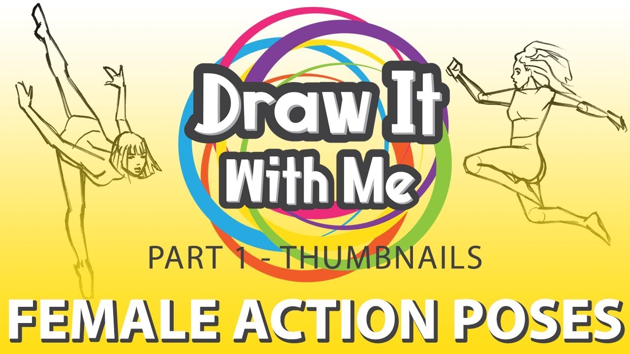 Female Action Poses Part 1- Thumbnails