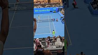 Carlos Alcaraz ROCKET Championship Point in Doha #carlosalcaraz #tennis