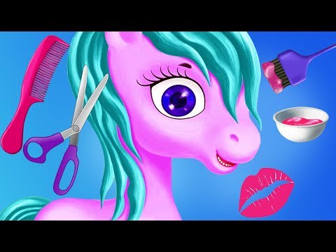 Fun Horse Care Games - Sweet Baby Animal Beauty Salon Pony Style Hair Salon Girls & Kids Games