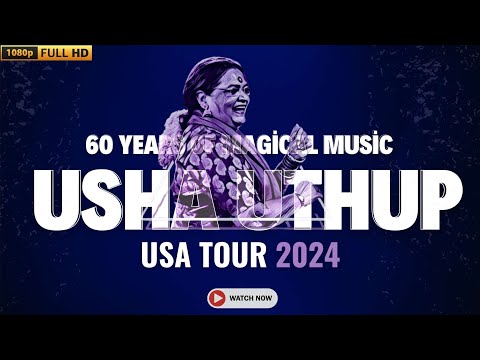 Usha Uthup Live in USA! Celebrating 60 Years of Magical Music - 2024 Tour | Book your tickets now!