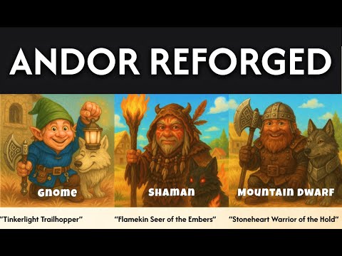 Andor The Family Fantasy Game - Reforged Hero Subclasses & Custom Rules to Revive Your Game!