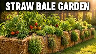 DIY Straw Bale Garden for Instant No-Dig Growing