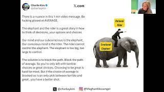 Thumbnail for 🐘 The Elephant, The Rider, and Blocking the Average Path