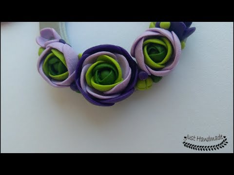 ~JustHandmade~ Polymer clay (fimo) ranunculus flower tutorial