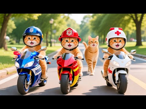 Mama Cat Trims Fur on the Farm and Makes Tiger Hat For Kittens At Home🐾🎩🐯