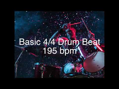 Straight 4 4 Beat 195 bpm