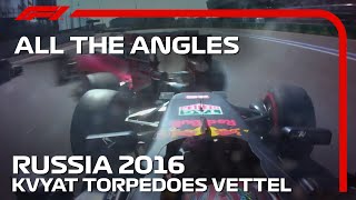 [閒聊] Kvyat Tropedoes Vettel (2016 Russia)