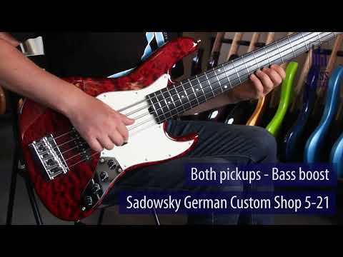 Sadowsky Vintage 5-21 Custom shop  2022 transparent red image 15