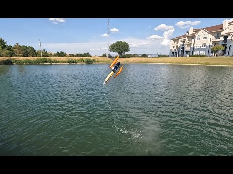 Wooden Rigger RC Boat   fun driving& speed