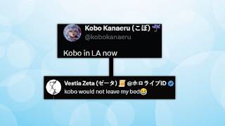 Kobo and Zeta first day at Los Angeles be like :