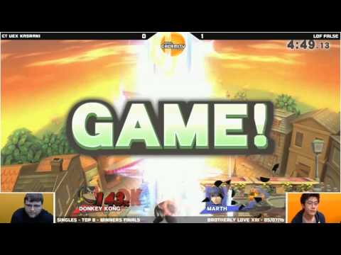 BLXIII | CT Vex Kasrani (DK) vs LoF False (Marth, Ryu) - Winners Finals - Sm4sh Singles