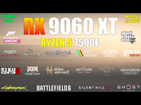 Se RX 9060 XT i tjugo spel - med 7600:ans systerchip