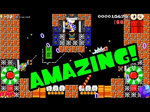 Super Mario Maker 2 🔧 The Light and Dark Worlds 100% + Cake 🔧 Four Wings #6YMM