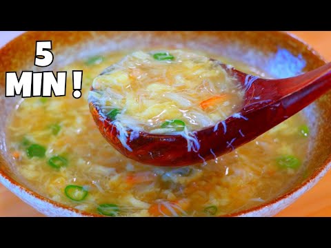 How to Make Crab Egg Drop Soup in 5 Minutes!