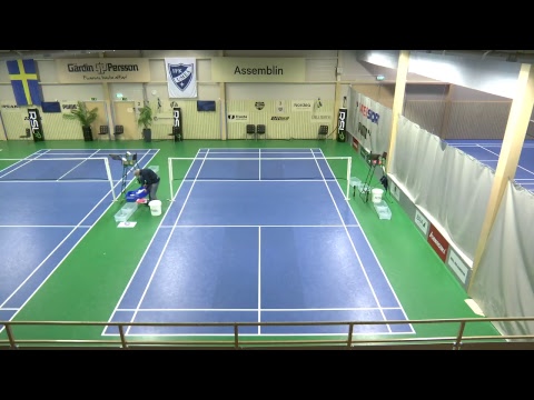 Badminton Junior-SM 2018 Umeå. Bana 3