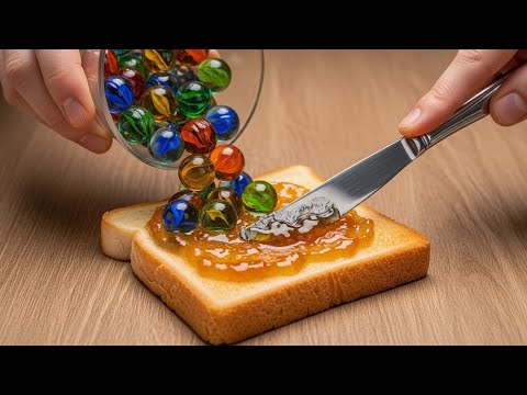 "Glass Turns to Flavor — The Most Satisfying Food Transformation!"