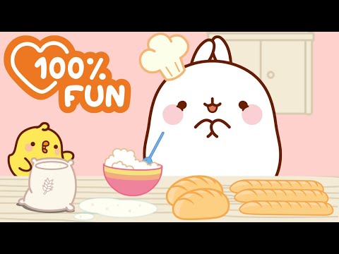Molang Opens a Bakery! 🥐💛 Yummy Confort Food