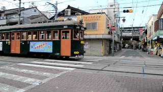 preview picture of video 'アキーラさん発見！大阪・路面電車2,Tram in Osaka,Japan'