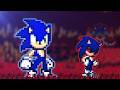 Sonic EXE VS Canon Sonic Sticknodes Sprite Animation