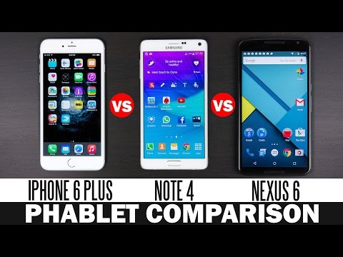 iPhone 6 Plus vs Samsung Note 4 vs Nexus 6 - Phablet Comparison