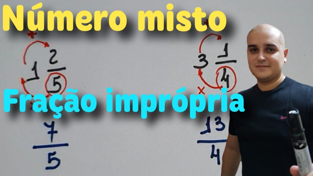 Fração 08: Fração impropria para número misto  / Número misto para fração impropria