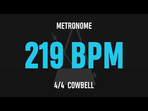 219 BPM 4/4 - Best Metronome (Cowbell)