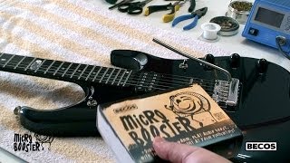 Video thumbnail for Installation of BECOS Micro Booster Onboard Preamp on Music Man John Petrucci JPXi Guitar by BECOS FX