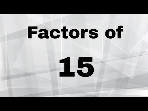 Factors of 15