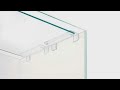 Aqueon Frameless Glass Aquarium Top Support Bracket Clips
