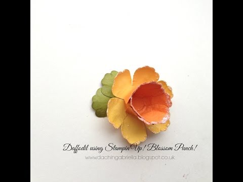 How to make Daffodil using Stampin'Up! Blossom Punch!