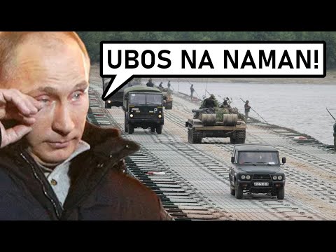 Isang batalyon ng Russia na tumatawid sa ilog BINURA ng Ukraine! Mahigit 50 na tangke UBOS