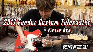Video thumbnail for 2017 Fender Custom Telecaster Fiesta Red | Guitar of the Day by Normans Rare Guitars