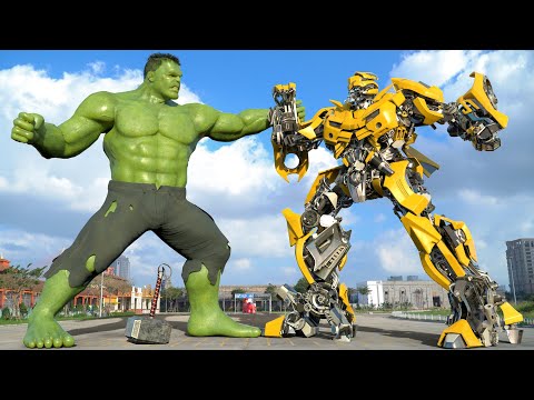 Hulk vs Bumblebee - Fight Scene - The Avengers vs Transformers #2024 | Universal Pictures [HD]